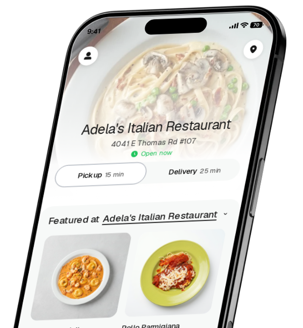 Adela's Italian Restaurant app preview